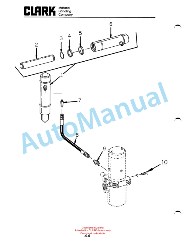 Clark WP40 Truck Parts Manual WP-7-3