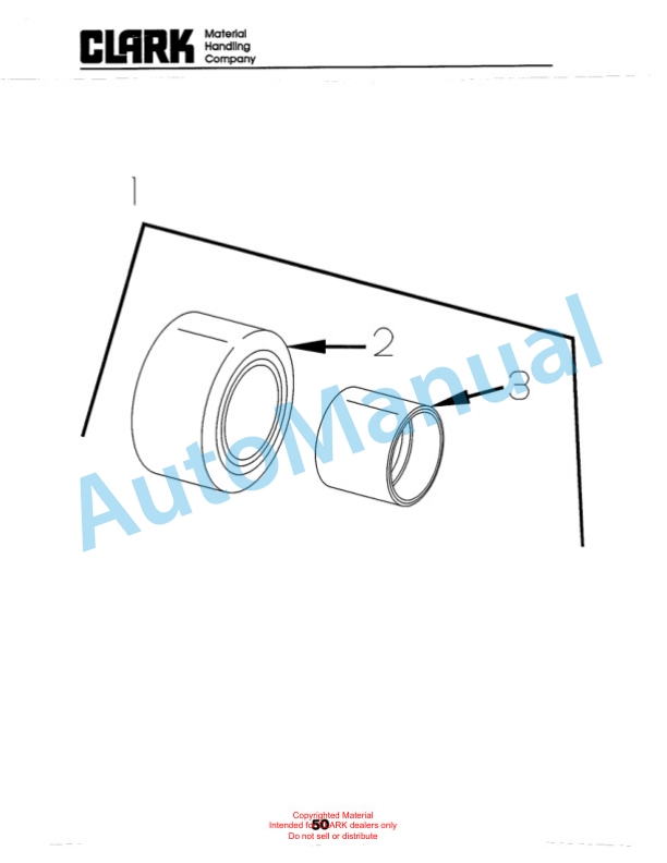 Clark WP40 Truck Parts Manual WP-8-2