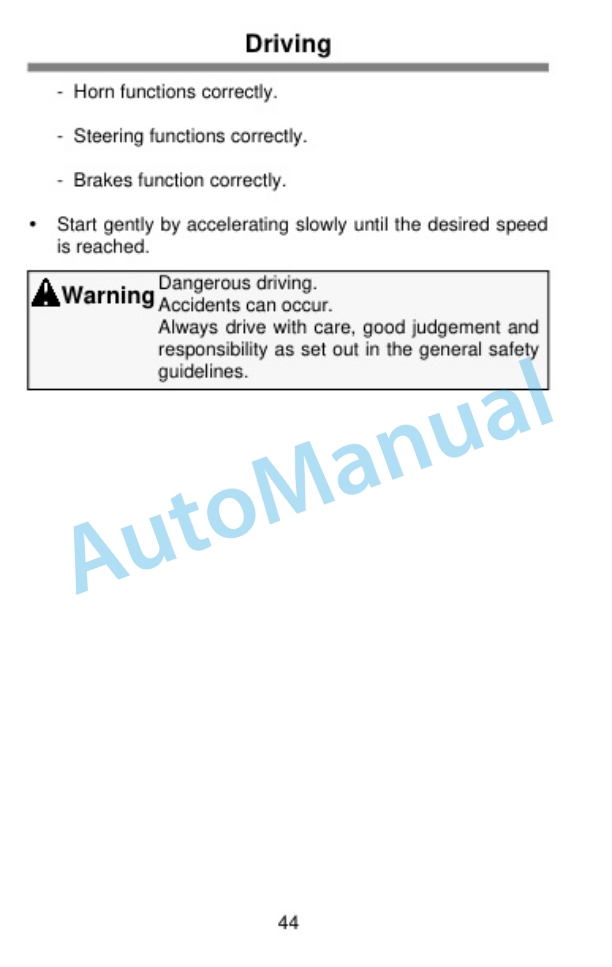 Alternative view of Clark WP45 Electric Low Lift Pallet Truck Operator Manual SM-698