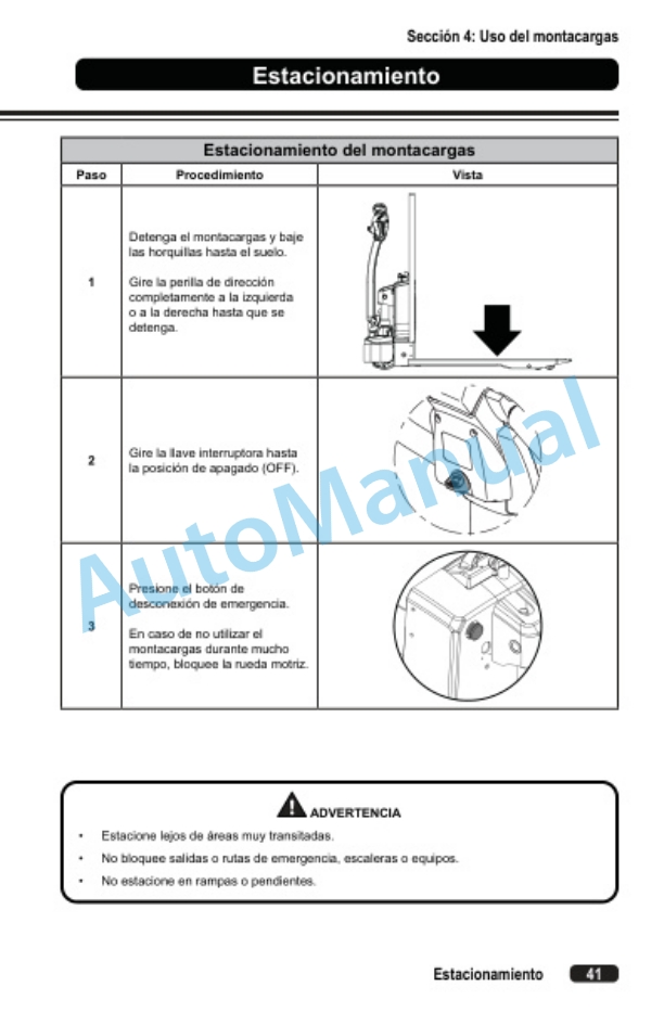 Clark WPL33 Operator Manual OM-1216-3