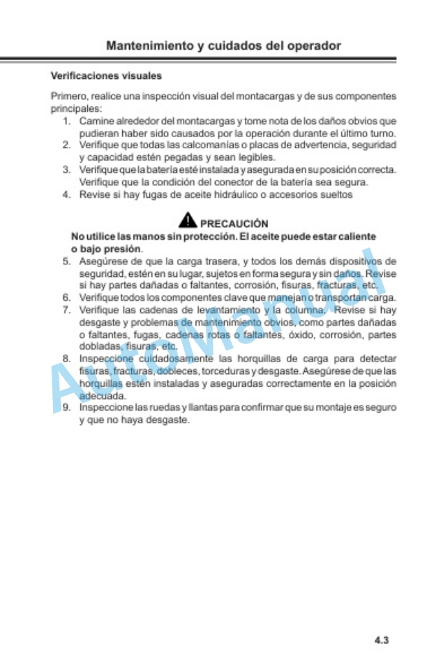 Clark WS22M Operator Manual OM-740 ES-2