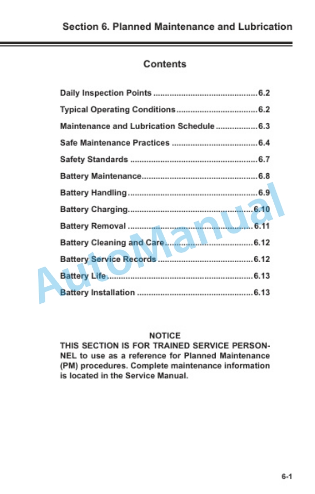 Clark WSTX 33 Operator Manual OM-743-4