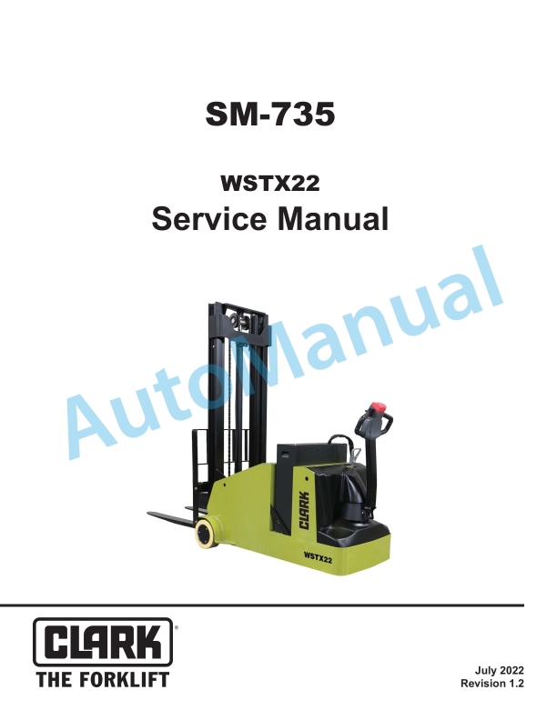 Clark WSTX22 Service Manual SM-735