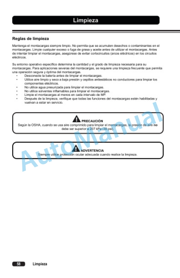 Clark WSTX30, WSTX35 Operator Manual OM-1217-4
