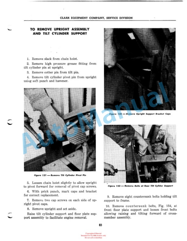 Clark Yardlift 20 Maintenance Manual 1-2