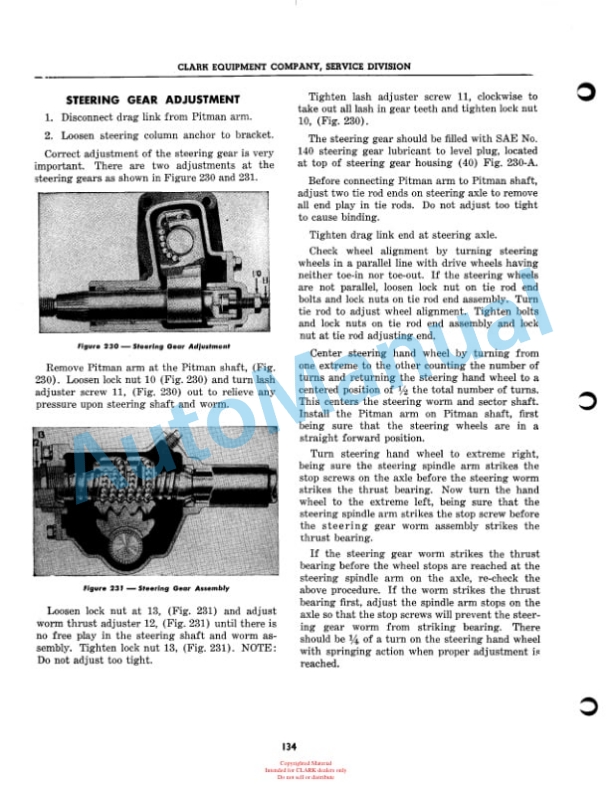 Clark Yardlift 20 Maintenance Manual 1-5