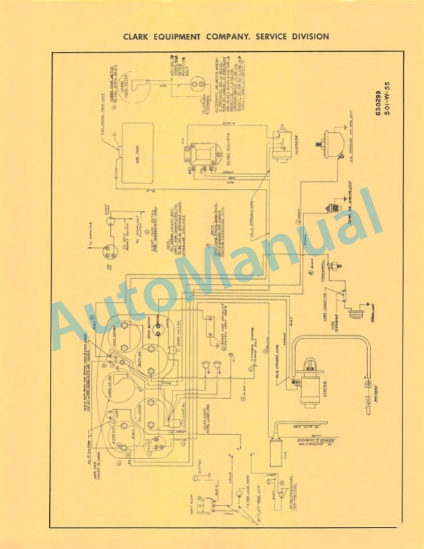 Clark Yardlift 60 C Maintenance Manual and Parts Book 32C354-4