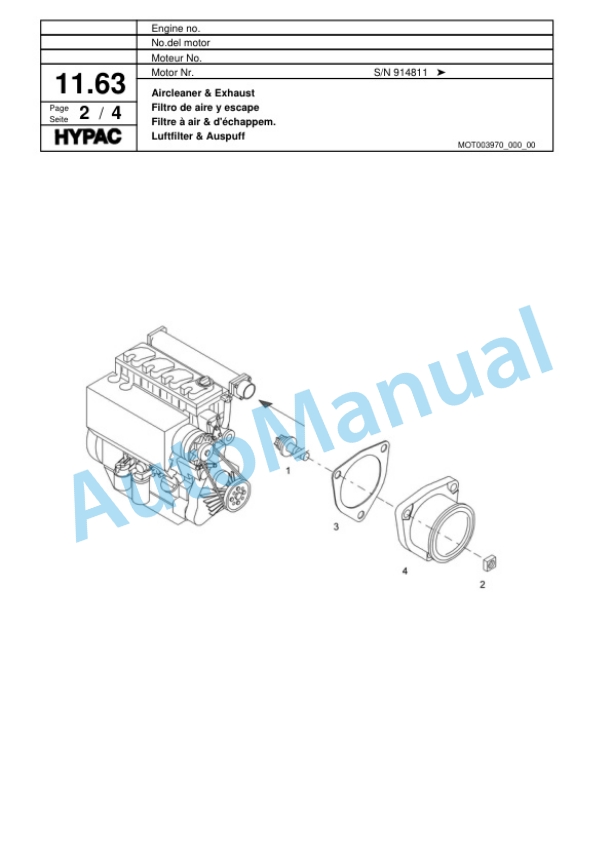Hypac C 747 B Tandem Vibratory Roller Spare Parts Catalogue 00817849 2 Hypac C 747 B Tandem Vibratory Roller Spare Parts Catalogue 00817849-2