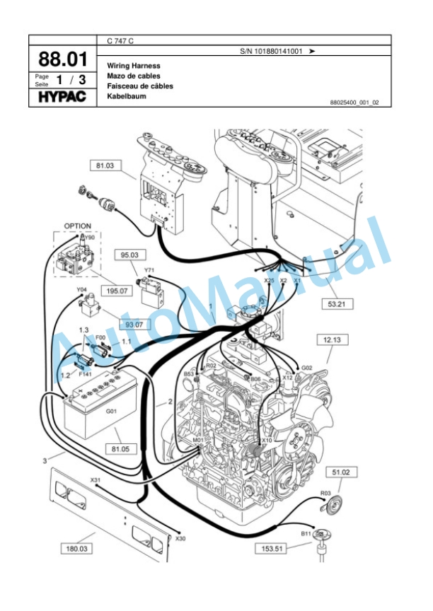Hypac C 747 C Tandem Vibratory Roller Spare Parts Catalogue 00818595 2 Hypac C 747 C Tandem Vibratory Roller Spare Parts Catalogue 00818595-2