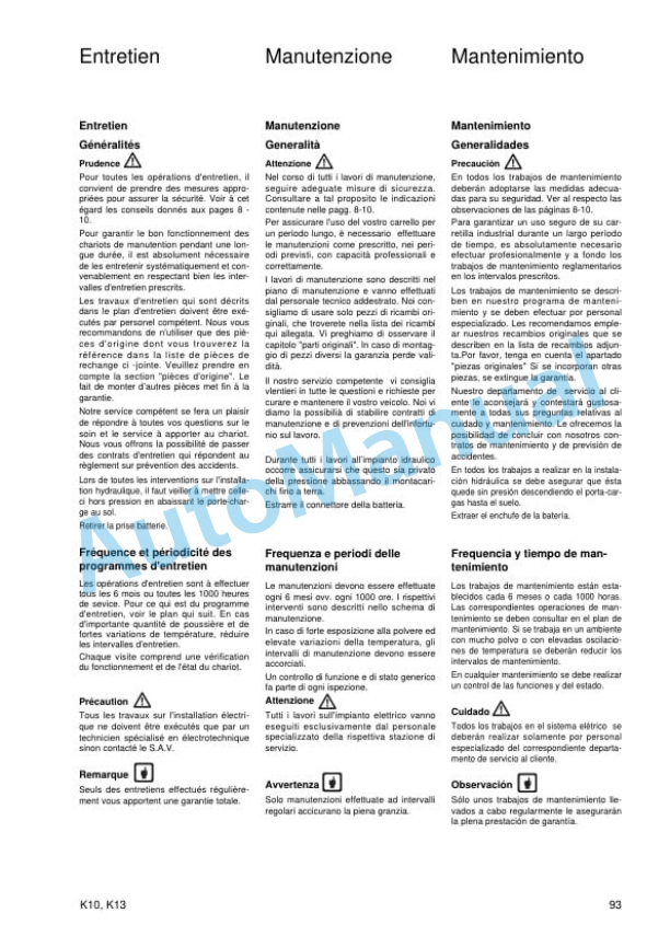 Linde 007-01 - K10 Operating Instructions-5