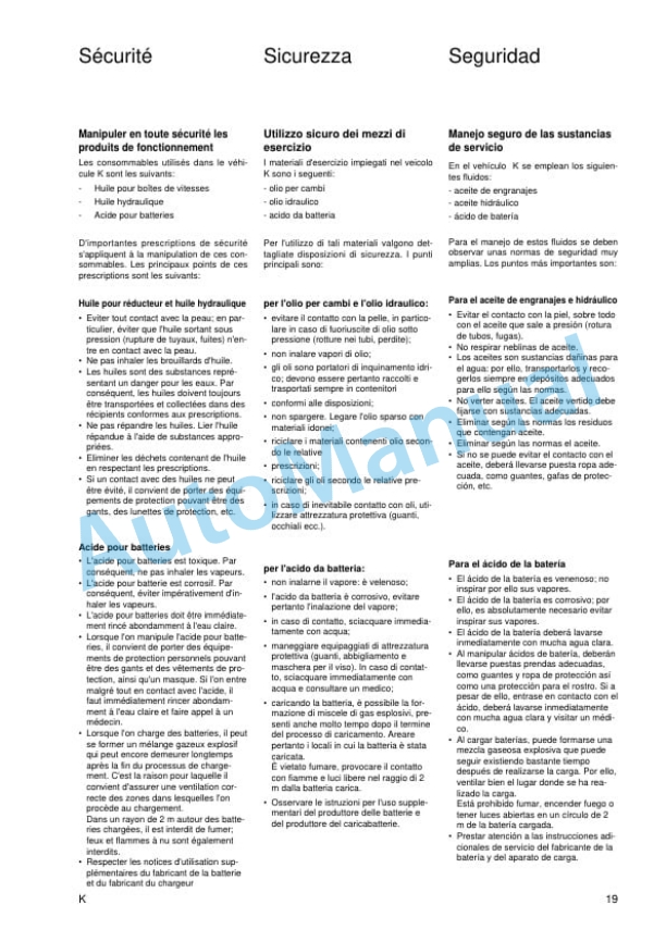 Alternative view of Linde 011-01 - K Generation 1 2, K Generation 3, K Generation 4 Operating Instructions
