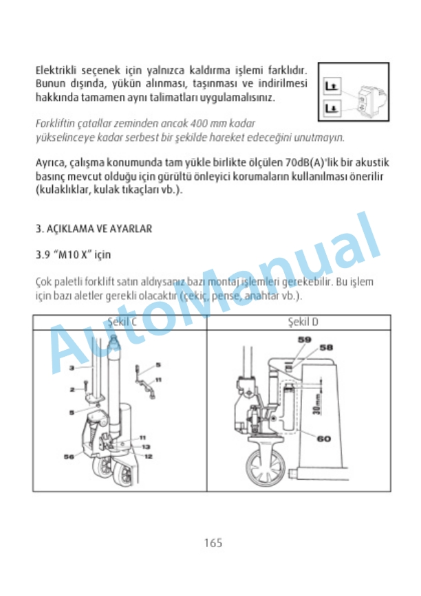 Alternative view of Linde 033-01 - M10X, M25 Operating Instructions