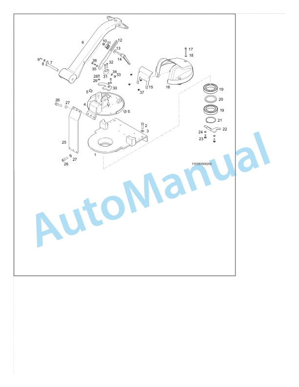 Alternative view of Linde 1102-02 - ECR30, ECR40 Production site LMH-NA Spare Parts Manual SN A11102V00001 and up