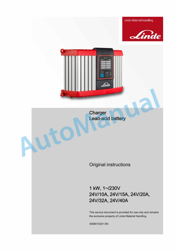 Linde 1110-01 - N20C, N20VI, N20VLI, V08-01, V08-02 Operating Instructions SN W41110V00529 and up