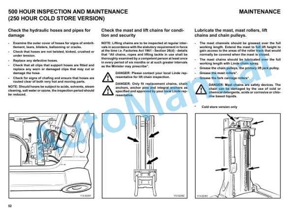 Linde 113-02 - R14, R16, R16N, R20, R20N Operating Instructions SN 06.98 and up SN up to 06.00-3