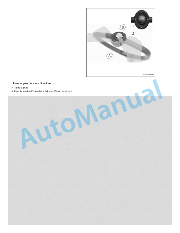 Alternative view of Linde 1130-01 - CITI Operating Instructions SN W41130V00433 and up