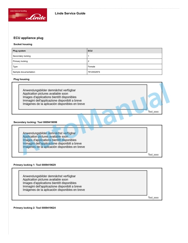 Alternative view of Linde 1130-01 - CITI Workshop Manuals SN 06.10 and up SN up to W41130V00432