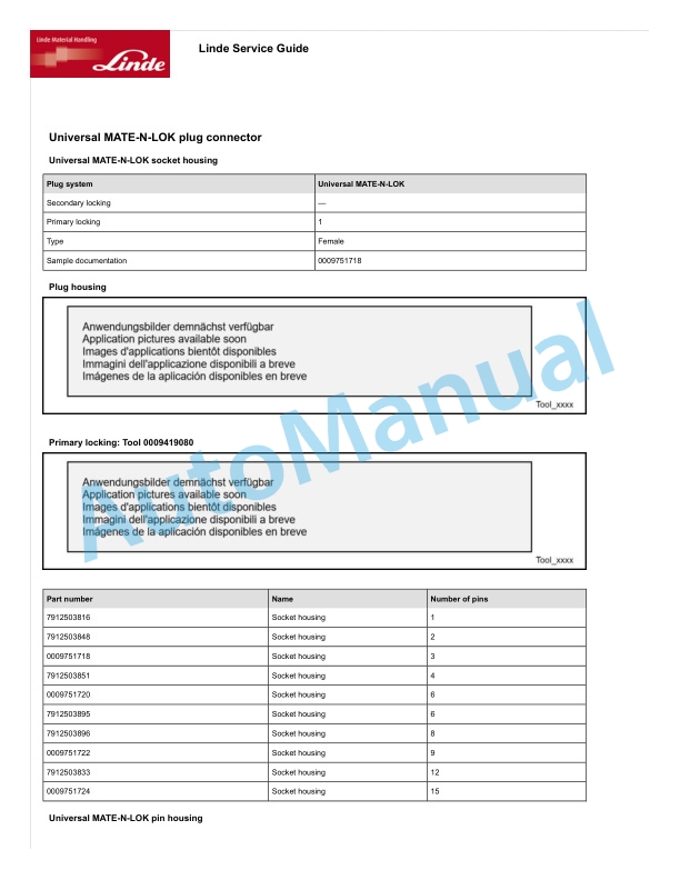 Alternative view of Linde 1131-03 - MT15B Production site Xiamen Workshop Manuals SN CT1131Y50001 and up