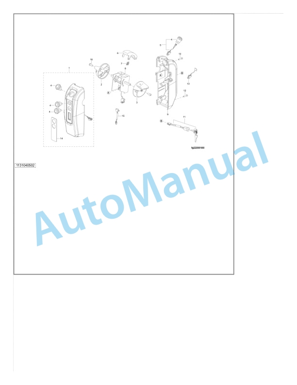 Alternative view of Linde 1131-04 - MT15C-04 Production site Xiamen Spare Parts Manual SN CT1131M60001 and up
