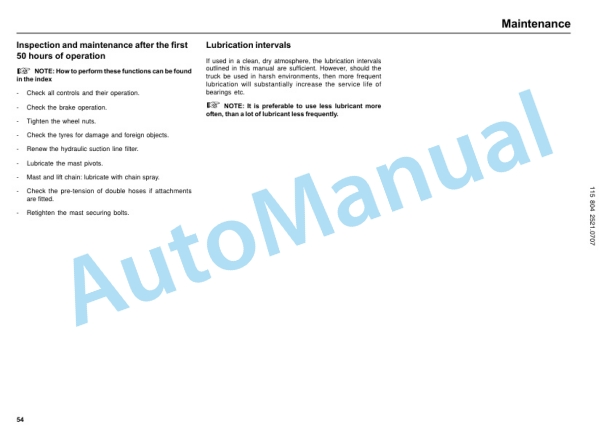 Linde 115-01 - R10C, R12C, R14C, R14HD, R16HD, R16N, R20N Operating Instructions SN 07.00 and up SN up to 11.05-5