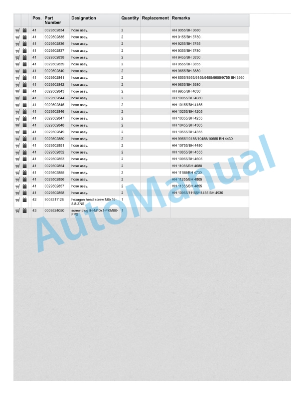 Alternative view of Linde 115-01 - R10C, R12C, R14C, R14HD, R16HD, R16N, R20N Spare Parts Manual SN 07.00 and up SN up to 11.05
