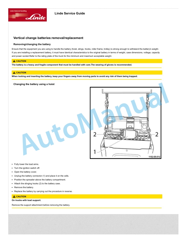 Alternative view of Linde 1151-01 - T16, T16P, T20, T20P Production site Xiamen Operating Instructions SN 07.11 and up