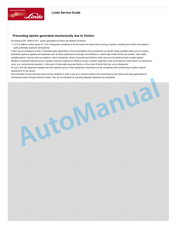 Alternative view of Linde 1152-01 - T16L EX Workshop Manuals
