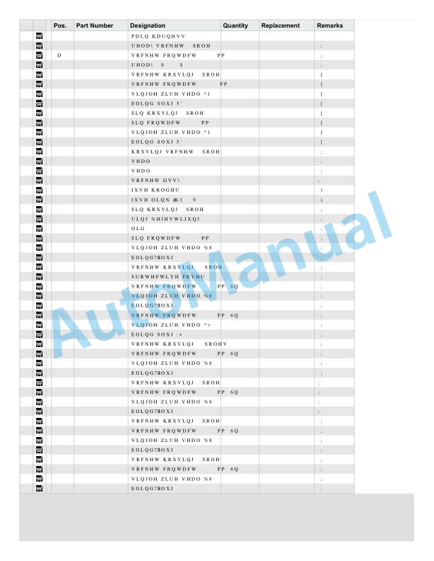 Alternative view of Linde 1152-01 - T16L Spare Parts Manual SN up to W41152V07447