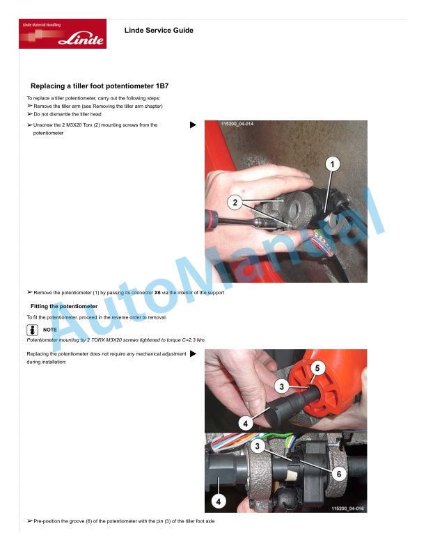 Alternative view of Linde 1152-01 - T16L Workshop Manuals SN up to W41152V07447