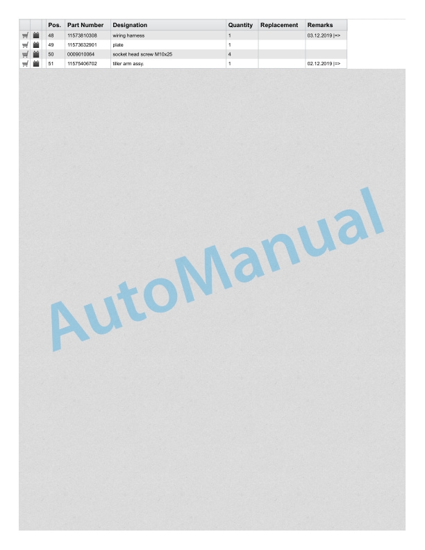 Alternative view of Linde 1157-01 - T20APHP Spare Parts Manual SN C11157J00001 and up