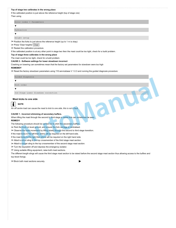 Alternative view of Linde 116-02 - R14X, R16X, R17X, R17XHD Workshop Manuals SN 09.07 and up SN up to 12.09