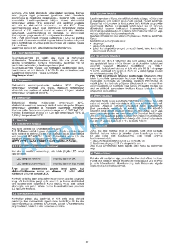 Alternative view of Linde 1160-01 - D06, D08 Operating Instructions SN 09.13 and up SN up to W41160V00449