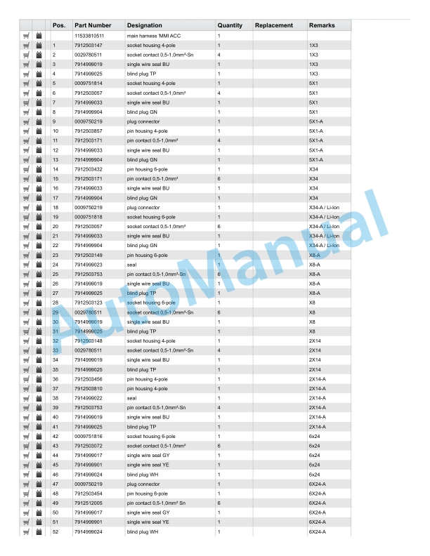 Alternative view of Linde 1163-01 - D10, D10 AP, D10 AP-B, D10FP Spare Parts Manual SN W41163V00060 and up