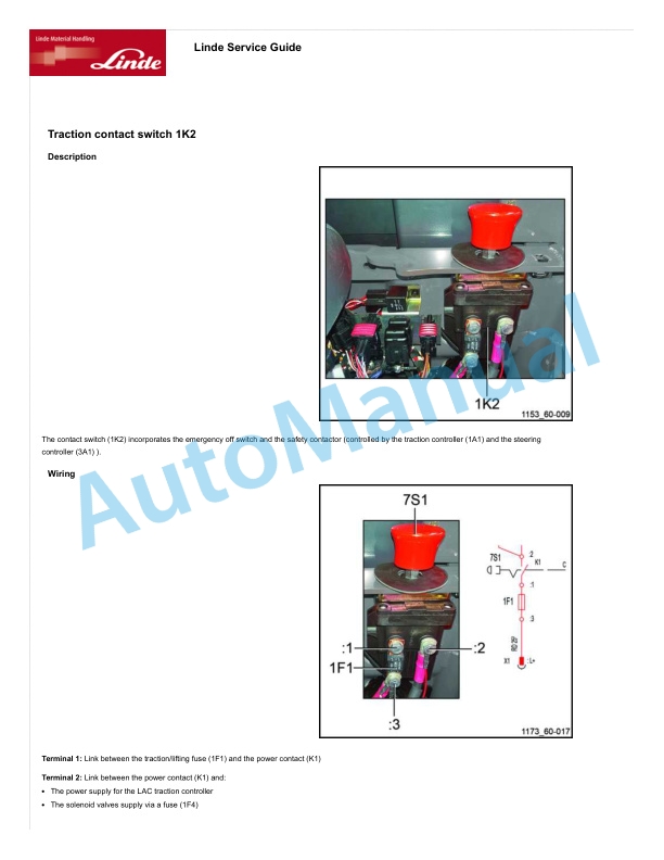 Alternative view of Linde 1163-01 - D10, D10 AP, D10 AP-B Workshop Manuals SN up to W41163V00059
