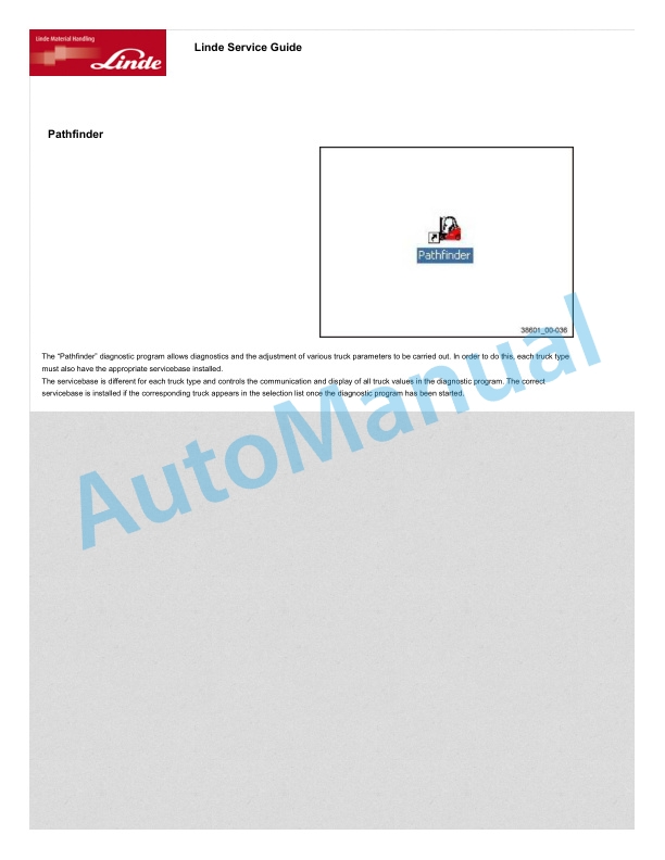 Alternative view of Linde 1164-01 - D12R, D12RW, D12S, D12SF Workshop Manuals SN W41164V00132 and up