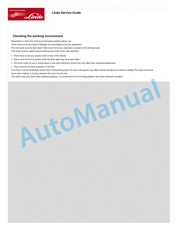 Alternative view of Linde 1166-02 - MR12AP, MR15AP Production site Xiamen Operating Instructions