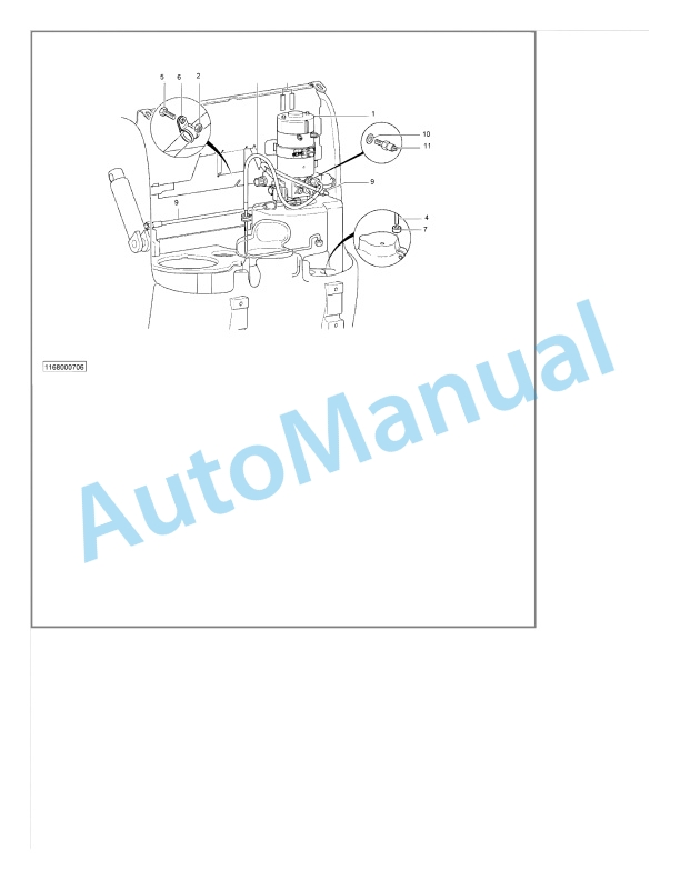 Alternative view of Linde 1168-01 - L14, L14AP, L16, L16AP Spare Parts Manual