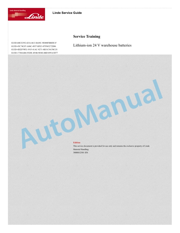 Alternative view of Linde 1172-01 - BW22, L10, L10AS, L10B, L12, L12AS, L12I Production site CTT Workshop Manuals SN 11.08 and up