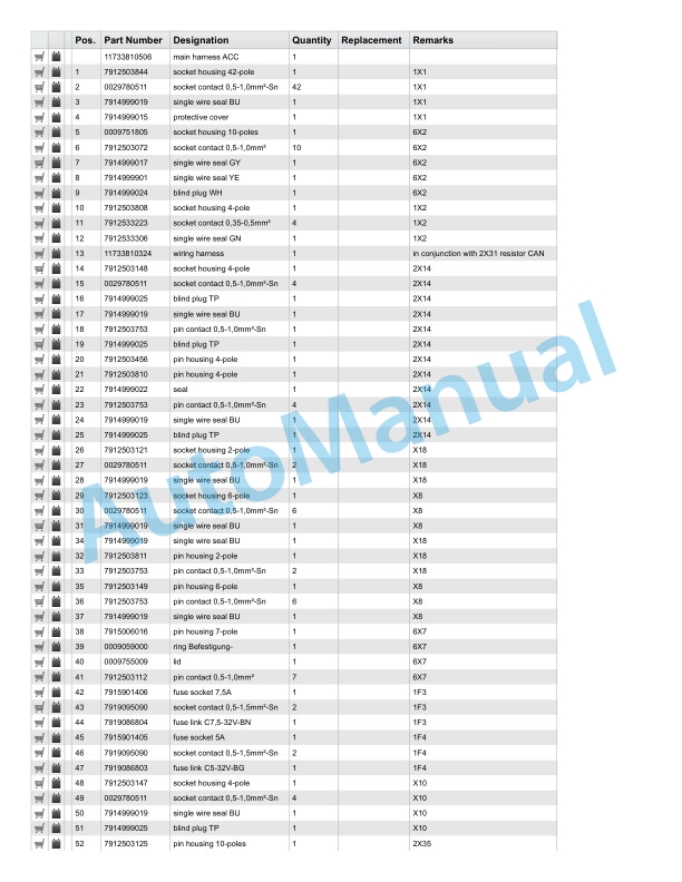 Alternative view of Linde 1173-01 - L-matic HD, L14, L14AP, L16, L16AP, L20, L20AP Spare Parts Manual SN up to W41173V04921