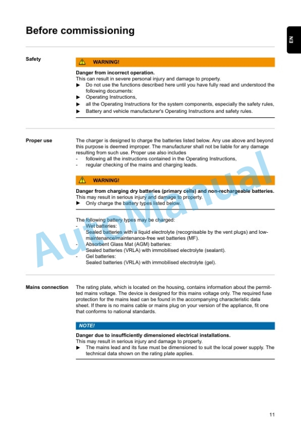 Alternative view of Linde 1189-01 - P30C, P50C Operating Instructions SN 07.10 and up