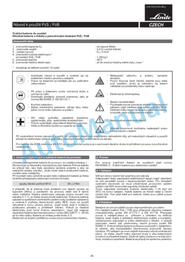 Alternative view of Linde 1190-01 - P-matic, P30C, P50C Operating Instructions SN 03.08 and up SN up to W41190V00348