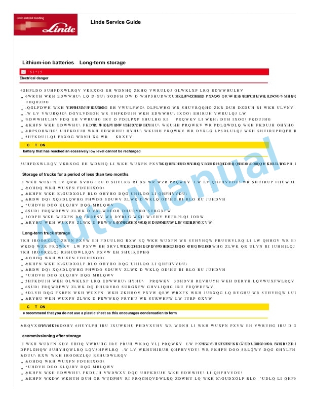Alternative view of Linde 1190-01 - P-matic, P30C, P50C Operating Instructions SN W41190V00349 and up