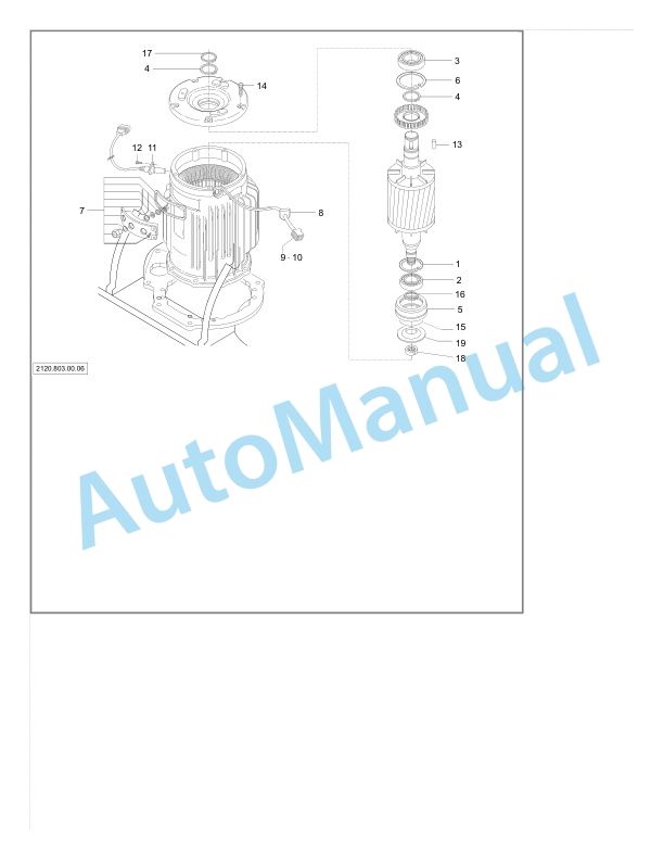 Alternative view of Linde 1190-01 - P30, P50 Spare Parts Manual SN W41190V00349 and up