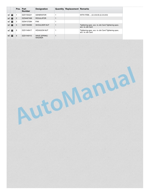 Alternative view of Linde 1202-01 - H20 to H35T Spare Parts Manual SN 01.20 and up
