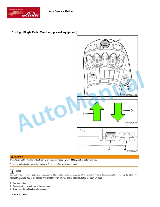 Alternative view of Linde 1204-01 - H35D to H50T Production site Aschaffenburg Operating Instructions SN H21204L00001 and up
