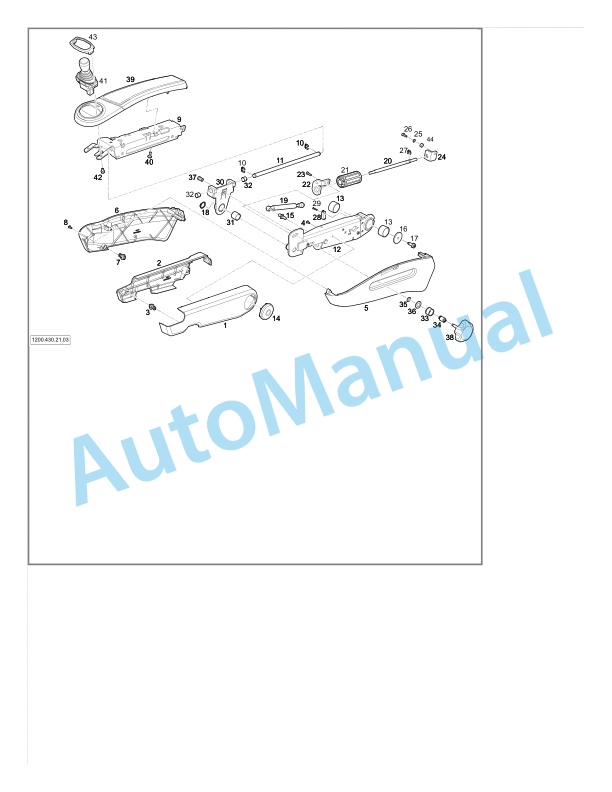 Alternative view of Linde 1254-01 - E25, E40, E45, E50 Production site Aschaffenburg Spare Parts Manual