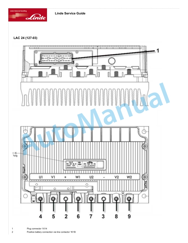 Alternative view of Linde 127-02 - P250 Workshop Manuals SN 07.11 51X127B00139 and up