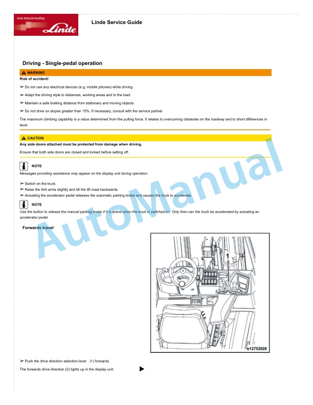 Alternative view of Linde 1275-02 - EG16, EG16H, EG16P, EG16PH, EG20PH Production site Kolbaskowo Operating Instructions SN 11.22 and up