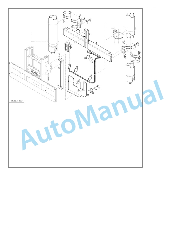Alternative view of Linde 1279-01 - E60, E70, E80 Spare Parts Manual