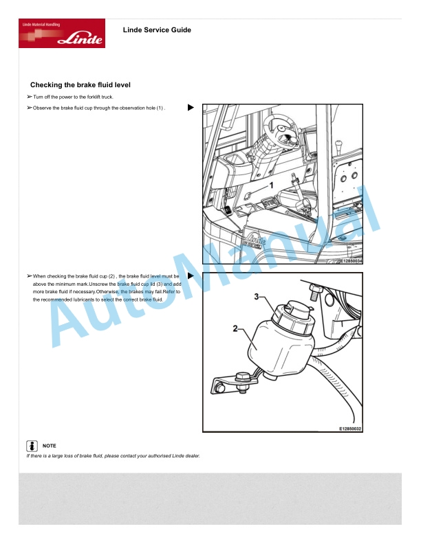 Alternative view of Linde 1285-01 - E20SL, E25SL Production site Xiamen Operating Instructions SN C11285G00001 and up
